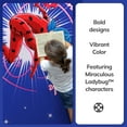 thumbnail image 5 of Miraculous Ladybug The Power of Luck 3'11" Round Blue Area Rug by Well Woven, 5 of 5