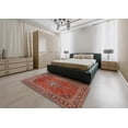thumbnail image 4 of Ahgly Company Indoor Rectangle Traditional Orange Salmon Pink Medallion Area Rugs, 7' x 10', 4 of 6