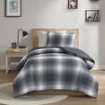 thumbnail image 2 of Mainstays Shadow Plaid 2-Piece Grey Comforter Set, Twin/Twin XL, 2 of 13