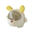 thumbnail image 1 of EGNMCR Cute Desktop Trash Can With Lid Cute Style Desktop Waste Bin Portable Tabletop Dustbin Storage For Home And Office trash can, 1 of 5