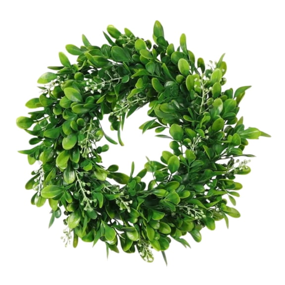 Leaf Greenery Decorative Ring for Home Garden Door Window Wall Seasonal Ornament