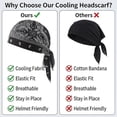 thumbnail image 3 of Cooling Headscarf Cap, Cooling Head Scarf Elastic Cycling Cap Lightweight Breathable Helmet Liner for Men and Women, 3 of 6