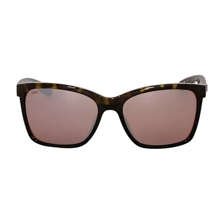 Costa Anaa Plastic Frame Copper Silver Mirror Plastic Lens Ladies Sunglasses ANA109OSCP