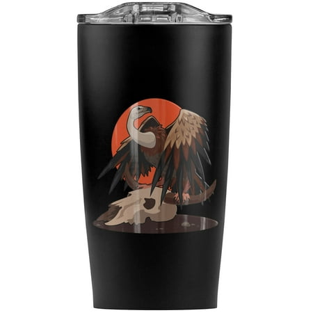 

Vulture On A Bull Skull Stainless Steel 20 oz Travel Tumbler Vacuum Insulated & Double Wall with Leakproof Sliding Lid | Great for Coffee/Hot Drinks and Cold Beverages