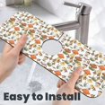 thumbnail image 6 of Pofeuu Mushrooms Print Splash Guard for Sink Faucet Sink Gadgets-Splash Guard Behind Faucet Drip Catcher for Kitchen, Bathroom,Sink Mat, 6 of 7