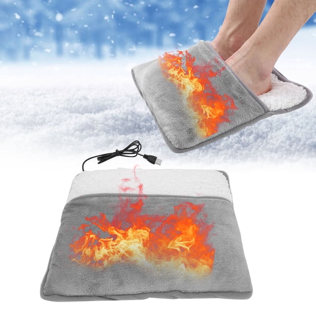 Usb Electric Heating Foot Warmer Pad USB Foot Heating Pad Winter Feet Warmer for