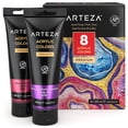 thumbnail image 1 of Arteza Metallic Acrylic Paint 4oz 8/Pkg-Jewel Tones -ARTZ3514, 1 of 2