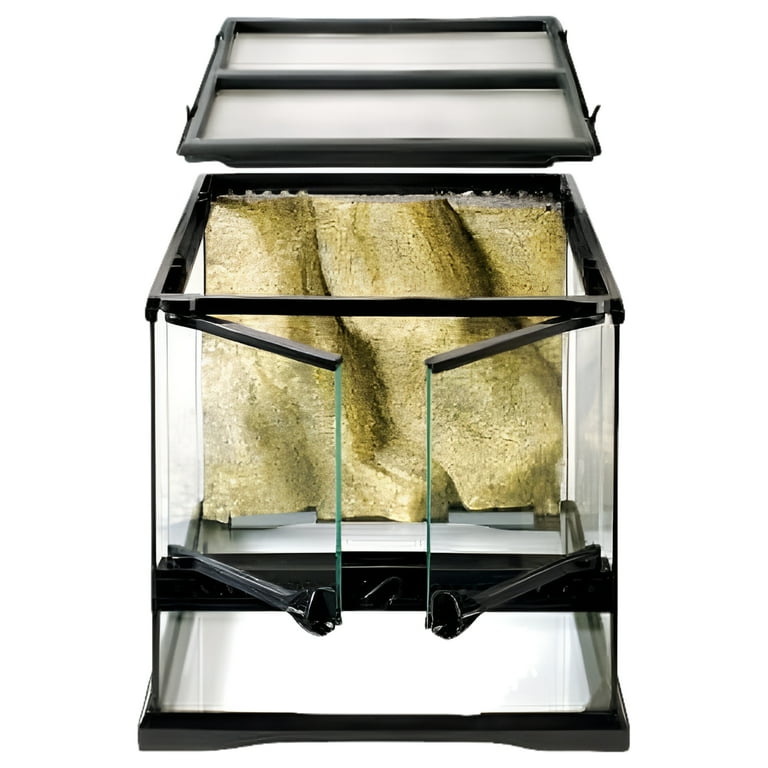 Exo Terra Glass Terrarium 12in x 12in x 12in - Ideal for Reptiles