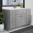 thumbnail image 3 of Design House Brookings 49" x 22" Assembled Bath Vanity with 4" Centerset Top, Sherwin Williams® Gray/Ivory Swirl, 3 of 6