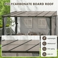 thumbnail image 6 of Howsvn 10x13 FT Wall-Mounted Gazebo, Aluminum Outdoor Patio Lean, Extra-Large Instant Canopy Tent with Removable Sidewalls, Waterproof Outdoor Shelter, 6 of 8