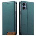 thumbnail image 1 of Funda Tipo Cartera de Cuero Sintético para Samsung Galaxy A06 4G Bloqueo RFID, con Ranuras para Tarjetas y Bolsillo para Efectivo, Cierre Magnético Fuerte Verde, 1 of 6