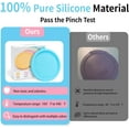 thumbnail image 2 of Couvercles de Remplacement en Silicone pour 4 Tasses pour Pyrex 7201-PC, Couvercle de Rangement à Joint Rond 4 Pcs Sécuritaire pour Bols en Verre, pour Micro-Ondes, Lave-Vaisselle et Congélateur, Étanche, 4 Couleurs pour une Différenciation Facile, 2 of 6