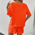 thumbnail image 7 of Women's Vacation Fashion Casual Suit Solid Color Summer Shorts And Shirt Top Two Piece Sets Lapel Shirt Sexy Slim Suits Beach Dress Swimsuit Cover up Womens Water Shorts for Swimming Swimwear for, 7 of 7