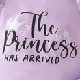 thumbnail image 4 of KPOPLK Baby Girl 3Pcs Summer Clothes Set Short Sleeve Letter Print Romper Heart Print Shorts Newborn Outfit 0 3 6 9 12 18 Months Size 0-3 Months,Light Purple, 4 of 6