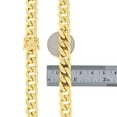 thumbnail image 6 of Nuragold 10k Real Yellow Gold Miami Cuban Lightweight Link 12.6mm Thick Chain Necklace (20"-30") Italian Jewelry for Men, 6 of 8