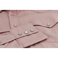 thumbnail image 3 of Red Label Pearl Snap Western Long Sleeve Slim Fit Shirt D-20 (S, Blush), 3 of 3