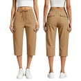 thumbnail image 2 of hotojiny Cargo Capri Pants for Women High Waisted Loose Fit Casual Capris Trousers Outdoor Hiking Cropped Pants for Travel Work, 2 of 6