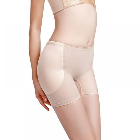 

[BRAND BIG PROMOTION]Ms. Plump Crotch Panties Base Fake Ass Lifting Hip Boxer Fixed Sponge Pad Shaping Shorts