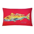 thumbnail image 1 of Carolines Treasures MW1084PW1216 Fish - Coussin Décoratif en Tissu Intérieur & Extérieur Poisson Rouge Alphonzo, 1 of 3