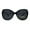 All Black, variant on Womens Premium Polarized Lens Butterfly Fashion Plastic Sunglasses Clear Tort Brown