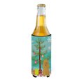 thumbnail image 2 of Caroline's Treasures BB4194MUK Merry Christmas Tree Poodle Tan Michelob Ultra Hugger for slim cans , Slim Can,, 2 of 3