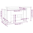 thumbnail image 2 of vidaXL Coffee Table Lift Top End Table Accent Side Sofa Table Engineered Wood, 2 of 8