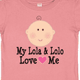 thumbnail image 4 of Inktastic My Lola and Lolo Love Me Girls Baby T-Shirt, 4 of 5