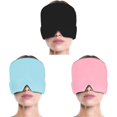 thumbnail image 4 of 2023 Nuevo Mejor Descuento - Terapia de frío caliente Envoltura de hielo Paquete de hielo Mascarilla Alivio de migraña Gorro Dolor de cabeza, rosa, 4 of 4