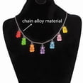 thumbnail image 4 of Collier Ours en Gélatine Mignon 7 Couleurs Pendentif en Résine Coloré pour Femmes Filles, 4 of 4