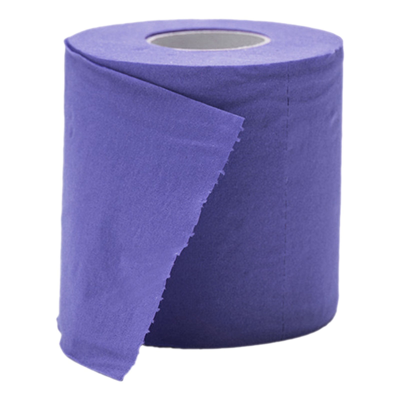 1 Roll Colored Toilet Paper Funny Novelty Toilet Paper Gift Sustainable and Soft for Home Decoration, Office, Party, Fall, Festival Holiday, Camping, Outdoor Travel, Multicolor(Purple,3.7x3.7x3.9")