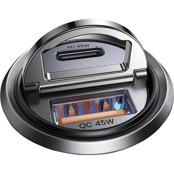 Cargador de coche MRGLAS 90W USB C PD45W+QC3.0 de doble puerto