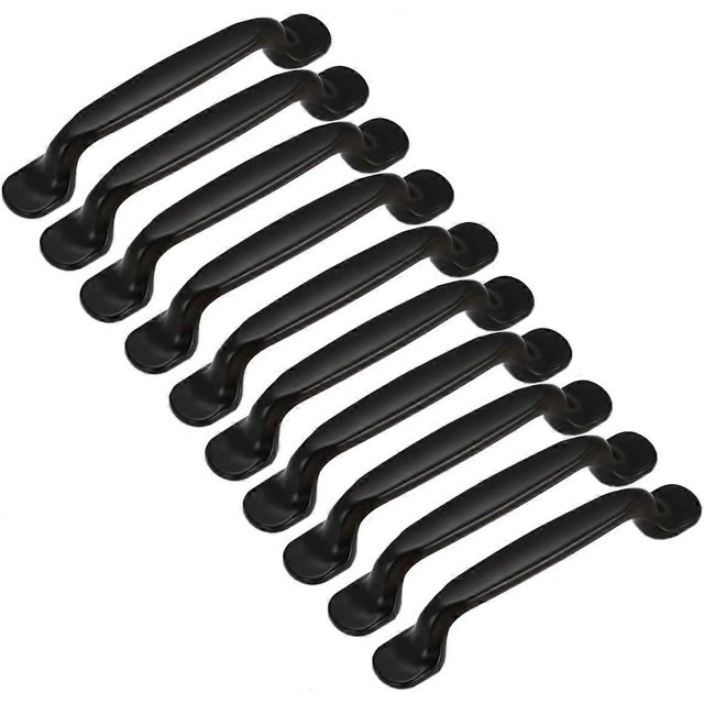 10xKitchen Cabinet Door Handles Cupboard Drawer Bedroom Furniture Pull Center Distance 128MM, Aluminum, with screws