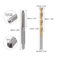 thumbnail image 2 of Uxcell 1/4-32 UNEF Straight Flute Tap and 5.5mm Drill Bit Set High Speed Steel Titanium Plated, 2 of 6
