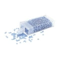 thumbnail image 4 of 1000 cuentas de semillas, pequeñas cuentas para pulseras, colgantes y fabricación de joyas. Azul, 4 of 9