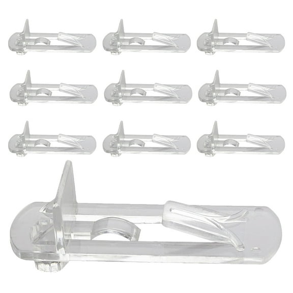 GAXIRE ABS Shelf Support Pegs for Bookshelves 10Pcs 5*0.63In