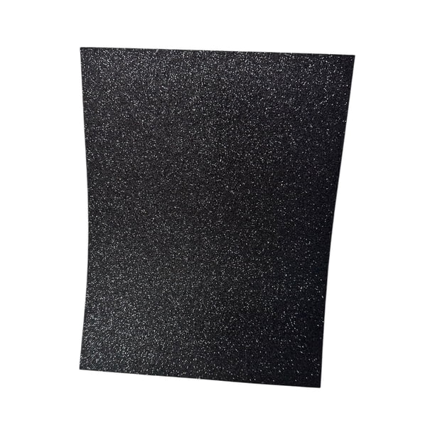 Foamy Diamantado Negro Tamaño Carta 21.5x27.5 cm espesor 1.6mm con 10 piezas