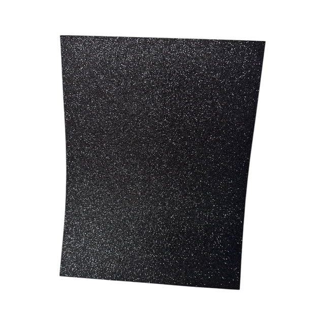 Foamy Diamantado Negro Tamaño Carta 21.5x27.5 cm espesor 1.6mm con 10 piezas