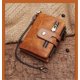 thumbnail image 5 of Cartera de hombre Carteras plegables de cuero genuino para hombres, ventana de identificación 13 tarjeteros de regalo (marrón), 5 of 5