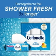 Cottonelle Ultra Clean Toilet Paper, 24 Mega Rolls, 312 Sheets per Roll (7,488 Total)