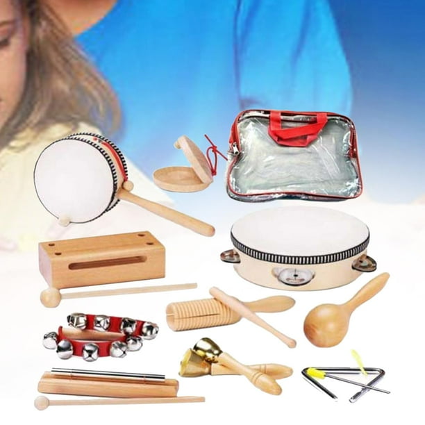 Kids Sensory Musical Set Hand Percussion Instruments Kits Handheld
