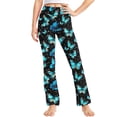 thumbnail image 2 of Odeerbi 2-13 Años Niñas Pantalones de Yoga de Pierna Ancha Entrenamiento Baile Deporte Atlético Pantalones Elasticidad Lindo Cintura Alta Pantalones de Pierna Recta, 2 of 9