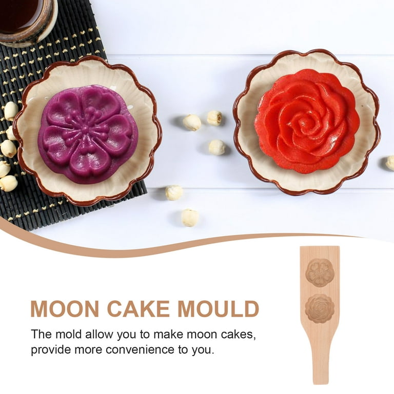 Homemaxs Traditional Moon Cake Mold Chinese Mooncake Press Mid-Autumn Festival Supply, Adult Unisex, Size: 25X7.4CM