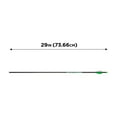 thumbnail image 4 of Allen Company Kryptos Carbon Arrow, 29" with 2" Profile Vanes, Black, Hunting Arrow, 4 of 10