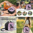 thumbnail image 6 of Bulopur Girls 17 Inch Backpack, 4 Piece Black Horse Print School Bookbag with Lunch Box, Water Bottle Holder and Pencil Case for Elementary Kids, 6 of 8