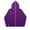 Dark Purple, variant on Jackets For Men Full Zip Hooded Long Sleeve Coat With Pocket Streetwear Simplicity Cozy Comfortable Jacket