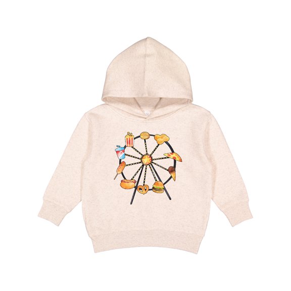 Inktastic Ferris Wheel with Snacks Toddler Hoodie