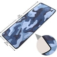 thumbnail image 2 of SKYSONIC 2'X6' Military Camouflage Runner Rug with Rubber Backing, Blue Army Camo Non Slip Entryway Rug Runner Washable Soft Area Rug Carpet for Hallway Bedroom Kitchen Decor, 2 of 6