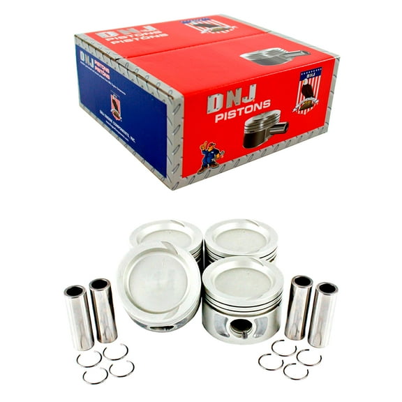 DNJ P147 Standard Complete Piston Set Fits Cars & Trucks 89-92 Dodge Acclaim Caravan 2.5L SOHC