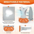 thumbnail image 3 of Maelstrom Running Vest for Men & Women, Adjustable Lightweight Hydration Pack with 500ml Soft Flask for Trail, Hiking, Cycling, Marathon Orange, 3 of 8