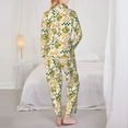 thumbnail image 3 of Bingfone Womens Pajama Sets Lemon Print,Long Sleeve Loungewear Pajamas Set-X-Large, 3 of 8